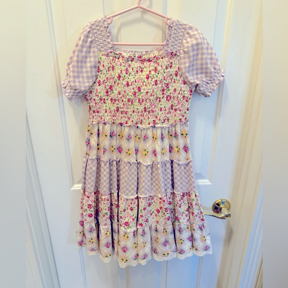 Matilda Jane Magic Garden Smocked Dress size 8 EUC $40
